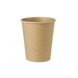 Paper cup, Ø8cm 250ml, unbleached brown, PLA-coated