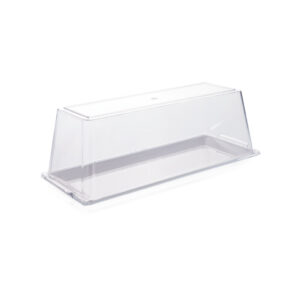 Cover, fits on plate 14x34cm, clear