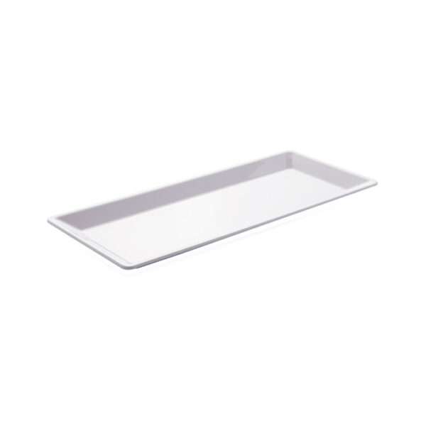 Plate 14x34cm, white