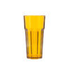 Reusable and unbreakable amber tumbler glass 360ml