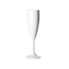 Unbreakable and reusable Premium white Flute Champagne Glass 180ml