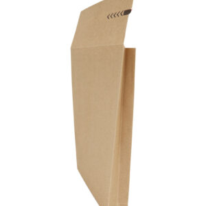 Paper courier bags with flap 350x250x50, brown