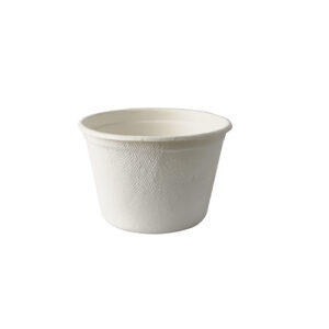 Soup cup, sugarcane, Ø10cm 350ml h 6,4cm