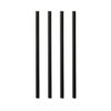 Biodegradable Paper straws 21 cm, Ø 0.8 cm, black