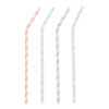 Paper straws 22 cm, Ø 0.6 cm, striped