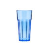 Reusable and unbreakable blue tumbler glass 360ml