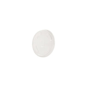 Flat lid, PLA, Ø9,6cm, straw hole