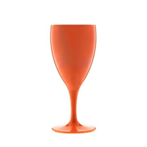 Wine glass 230ml, orange (premium)